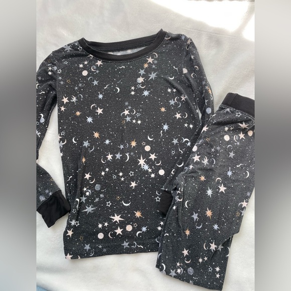 Little Sleepies Other - Little Sleepies Counting Stars Bamboo Black Two Piece Long Sleeve Pajama Set